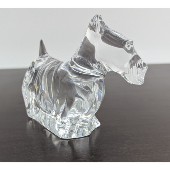 Baccarat Crystal Scottie Scottish Terrier Dog Puppy Figurine Paperweight France - Picture 4 of 12